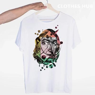 Tricou Tribut Salvadore Dali Gât Rotund Mânecă Scurtă Vară Casual Modă Unisex Bărbați Și Femei Tricou
