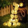 Solar String Lights Outdoor Led Holiday Lighting Crystal Globe Lights with 8 Modes Waterproof Solar Powered Patio Light Garden Christmas Party Decor