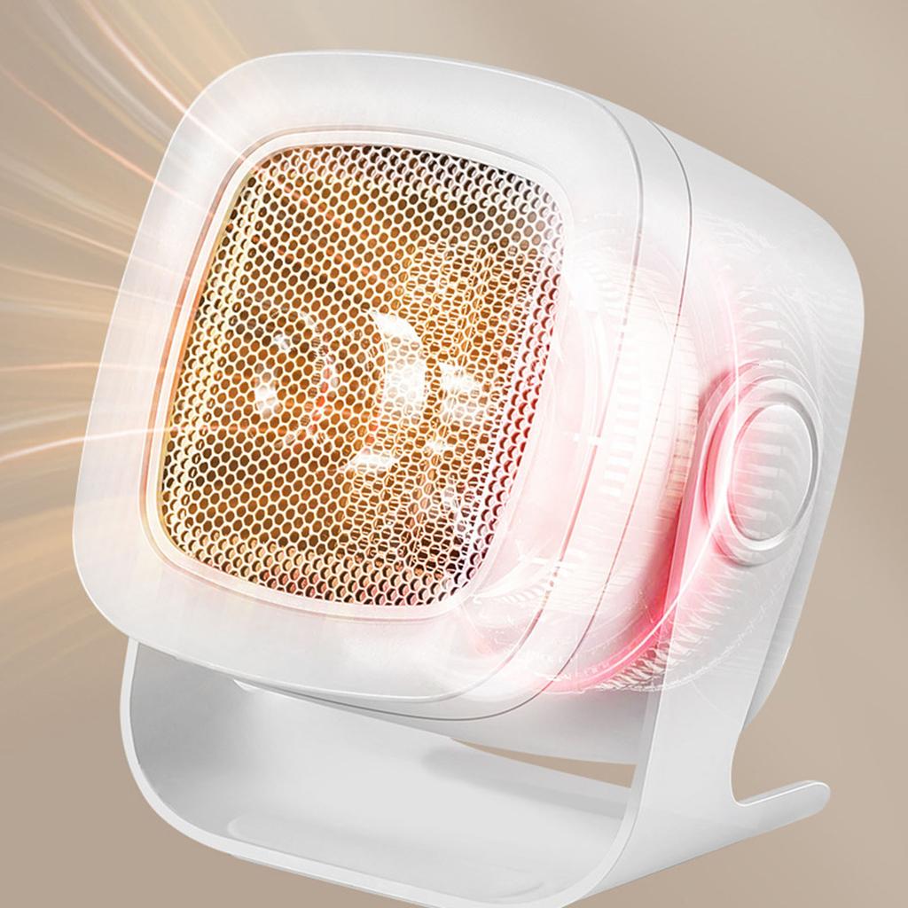 Portable Electric Space Heater, 800W/400W Safe & Quiet Ceramic Heater Fan, Heat Up 200 S-q. Ft For Room Desk Indoor Use