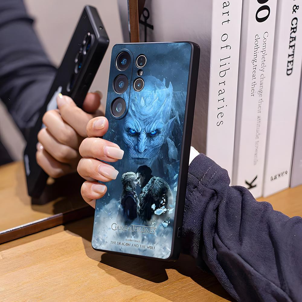 T-Thrones-Tv-Game Phone Case For Samsung S26 Ultra S25 Edge Ultra S23 S22 S21 S20 Ultra Plus S24 Fe Glass Cover