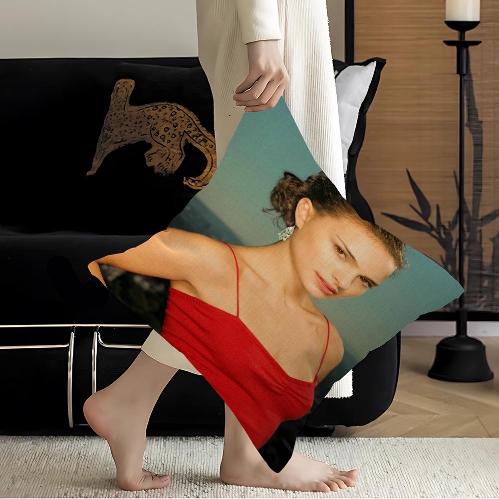 Natalie Portman Pillow Cover Design Cushion Cover Decor Holiday Decorati