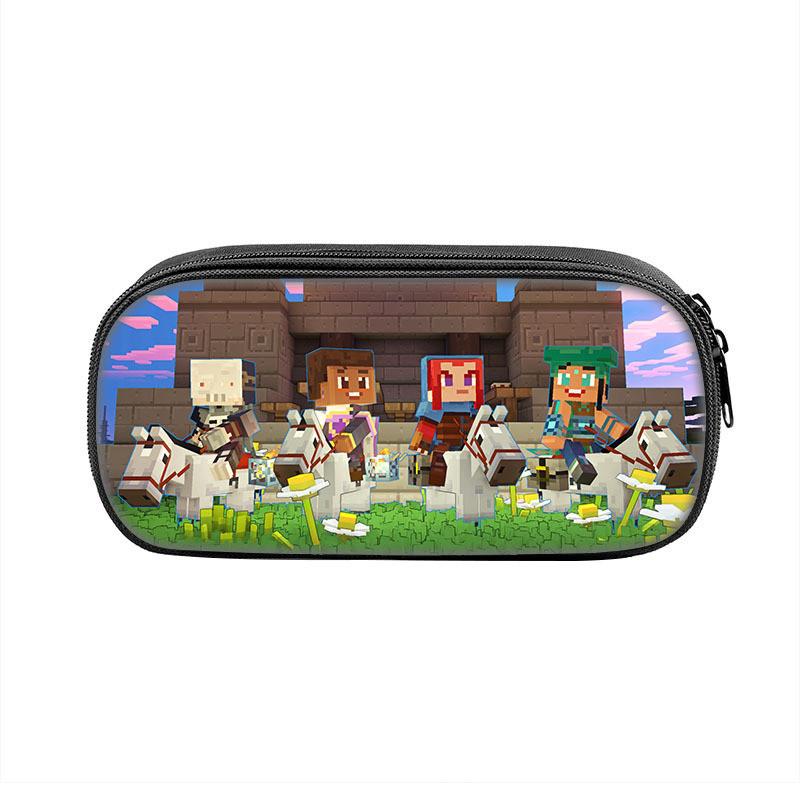 Minecraft Legends Federmäppchen aus Polyester für Schüler und den Schulgebrauch