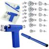 Stainless Steel Ear, Nose, Navel Piercing Tool Set with Zircon Studs