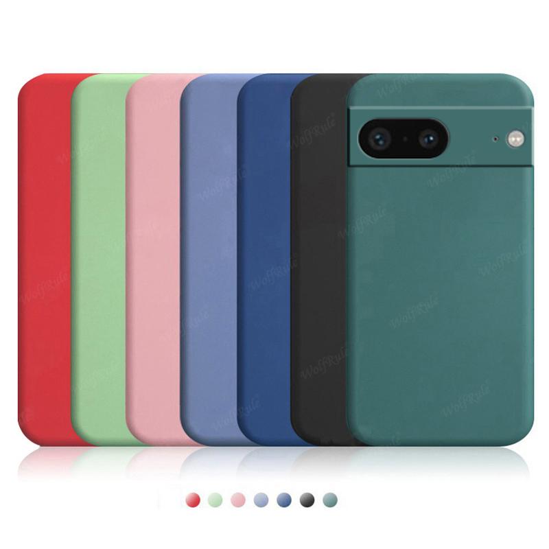 Für Hülle Google Pixel 7 Hülle Google Pixel 7 6 8 Pro 7A Capa Stoßfest Flüssigsilikon TPU Soft Cover Google Pixel 7 Pro Funda