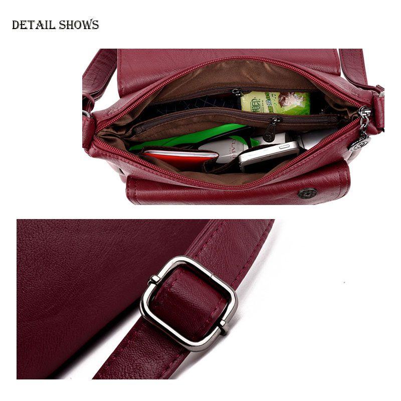 Elegant Women's Casual Shoulderbag Soft Pu Leather Handbag With Magnetic Closure