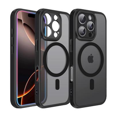 iPhone 12 13 Mini Magsafe Magnetic  Armor Case For iPhone 16 15 14 13 Pro Max Plus Wireless Charge Cover Matte Translucent PC