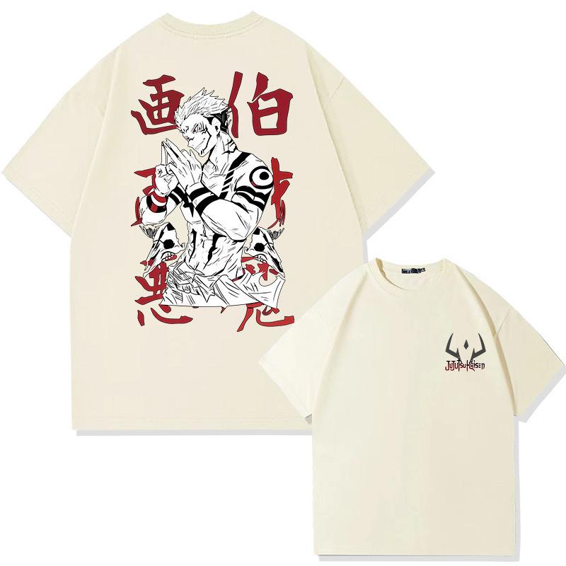 Print Summer Men's 100% Cotton T-shirt Casual Breathable Trend Street Men's Clothing