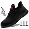 Fashion Mesh Steel Toe Work Shoes Breathable Working Shoes Man Safety Puncture-Proof Safety Boots Dropshipping H592