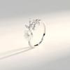 foxanry Silver Color Rings for Women Trendy Elegant Charming Sweet Simple Shell Flowers Leaves Party Jewelry Lover Gifts