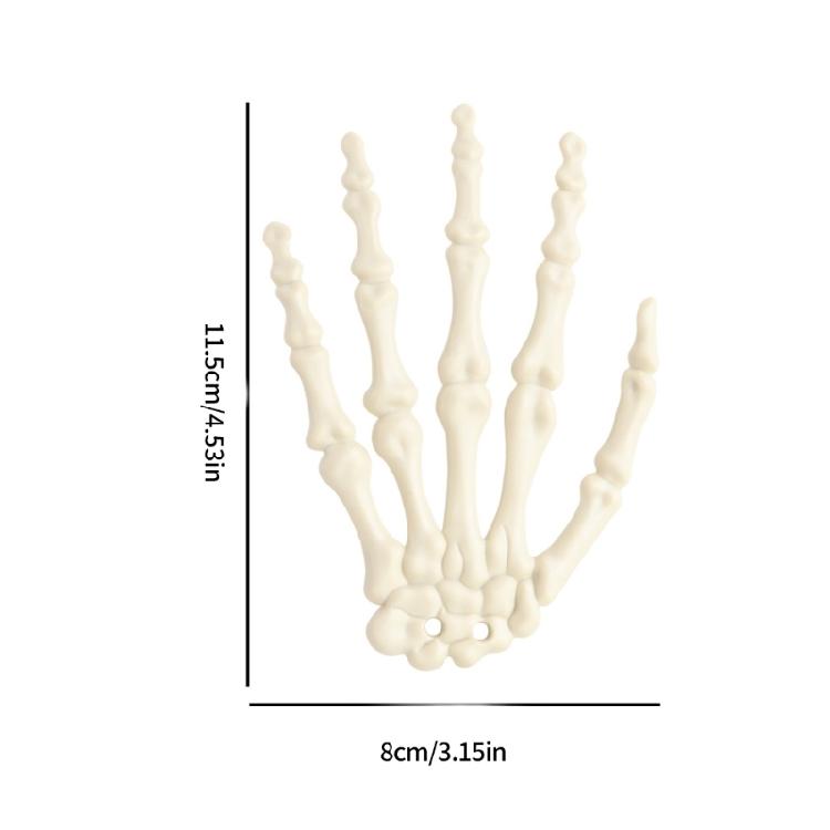 Halloween Spirit Skeleton Hands Realistic Plastic Scary Skeleton Hand Witch Skull Skeleton Hands for Haunted House Decors