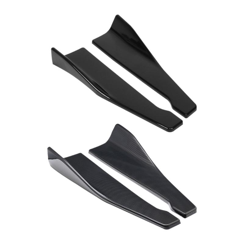 Impacts Resistant Car Side Skirt Cover & Rear Bumper Guard Set Side Skirt Extensions Easy Installation Vehicle Spare