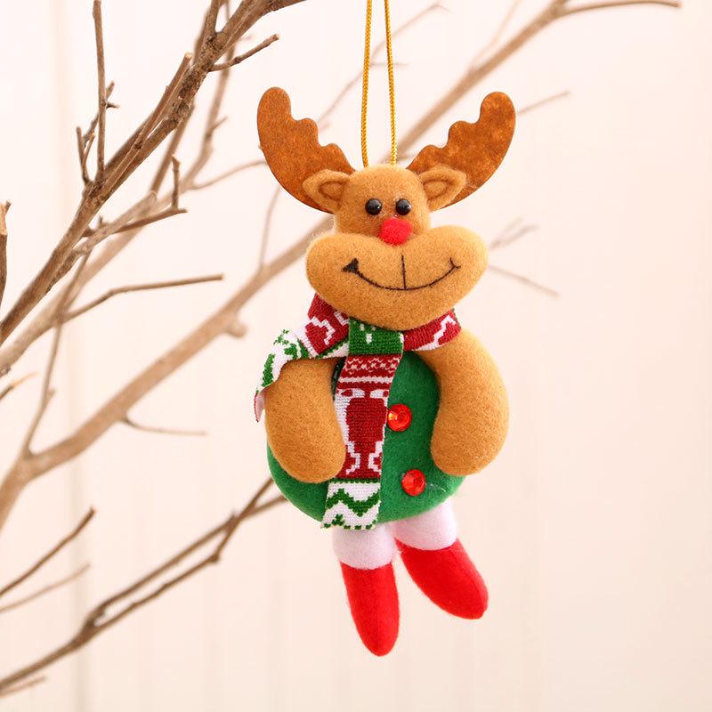 Santa, Snowman & Reindeer Plush Ornaments - Christmas Tree Decorations & Gifts