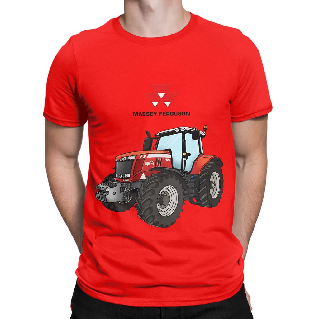 Massey Ferguson Tractor Rode Tractor Nieuwigheid Grafisch 100% Katoen T-shirt Massey Ferguson T-shirts Tops Voor Unisex