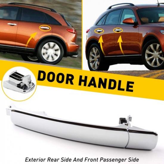 1X Passenger Side Front Exterior For Door Outside Handle ROGUE 2008-2013 NISSAN