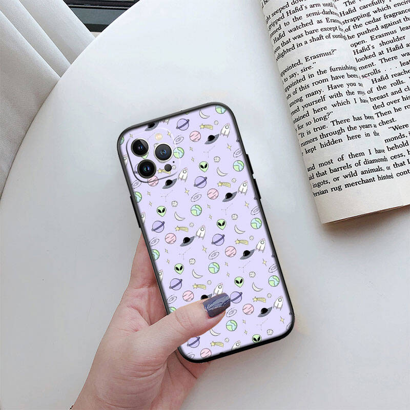 MH140 Space Alien UFO Phone Shell Case for Redmi Note 8 9 10 11 11S 10C 10X 10A 10T 9A 9C 9T 9S 8T Pro Max Plus Prime