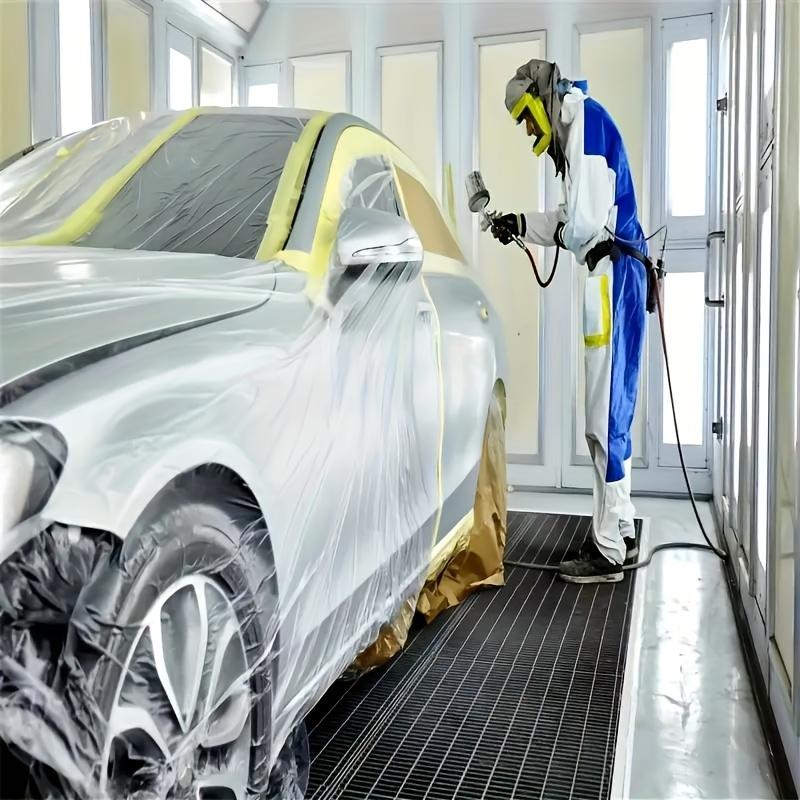 Car Paint Masking Film,Protective film,Plastic Dropping Cloth Cover for Automotive Coating Cover