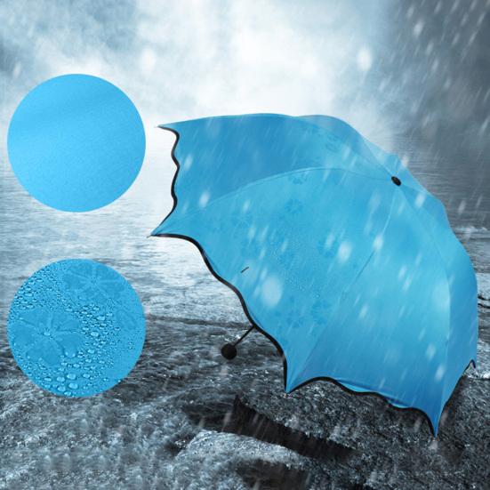 Waterproof Portable Folding Rain Sunlight Umbrella Travel Anti-UV Summer Parasol