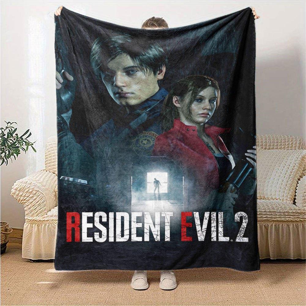 1pc Resident Evil 8 Blanket Soft Warm Throw for Home, Office, Travel All Season Cozy Bedding Gift, Office Cozy Accessory