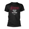 Saxon Unisex Adult Denim And Leather T-Shirt