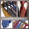 ONE LIMITATION Paisley Pattern Casual Tie, Stylish Suit Business Men's NK001 (1. Brown)