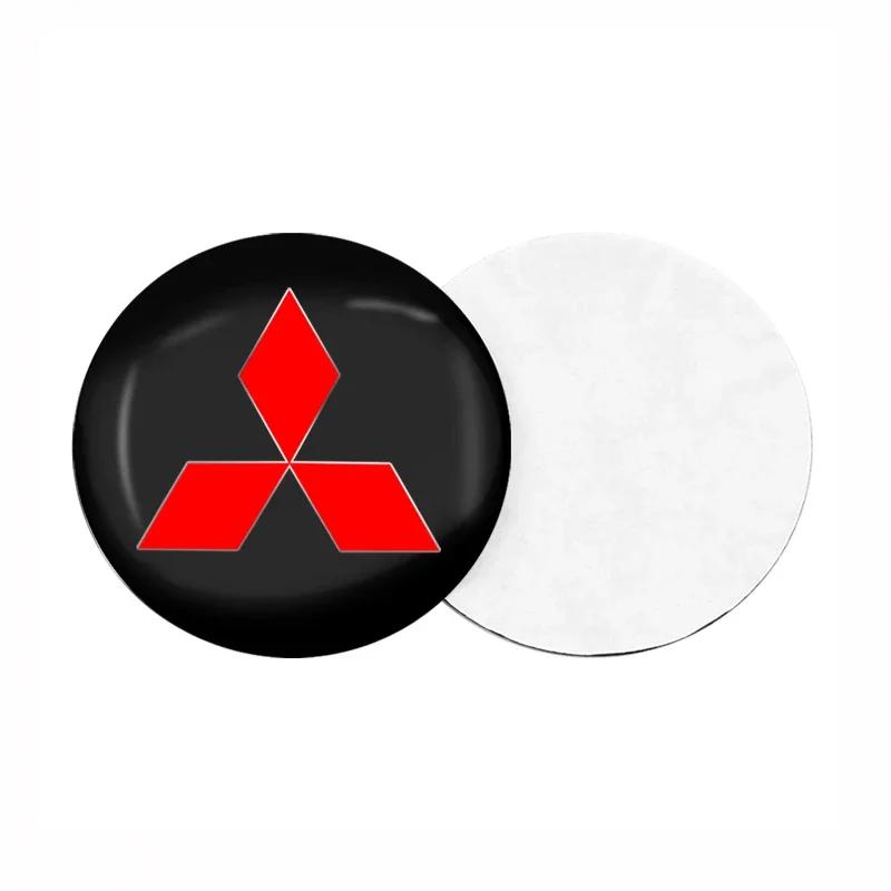 4pcs Car Wheel Center Hub Cap Logo Stickers Rim Cover Emblem For Mitsubishi Outlander I200 Pajero Eclipse ASX Lancer Space