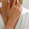 Hand Chain Bracelet Ring Bracelet Hand Chain  Gold Bracelets For Women Finger Chain Bracelet With  Set For Women