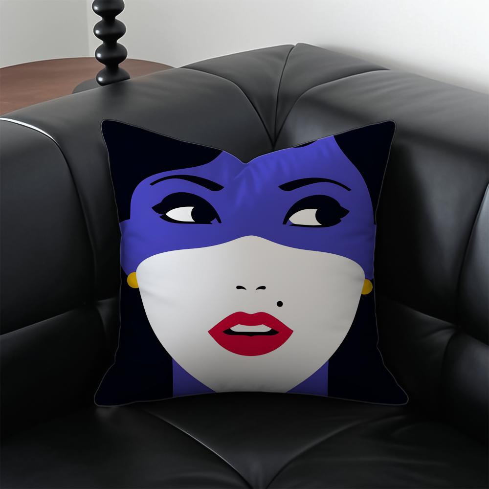 M-Malika Favre Ant Vantage Simple Cushion Cover Pillow Case Anti-Dustmite Invisible Zipper Silky Plush Cushion