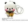 1/2Pcs PVC Keychain Pendant Fade-Resistant Fine Craftsmanship Cartoon Shape Keyring Bags Phones Cars Versatile Decoration