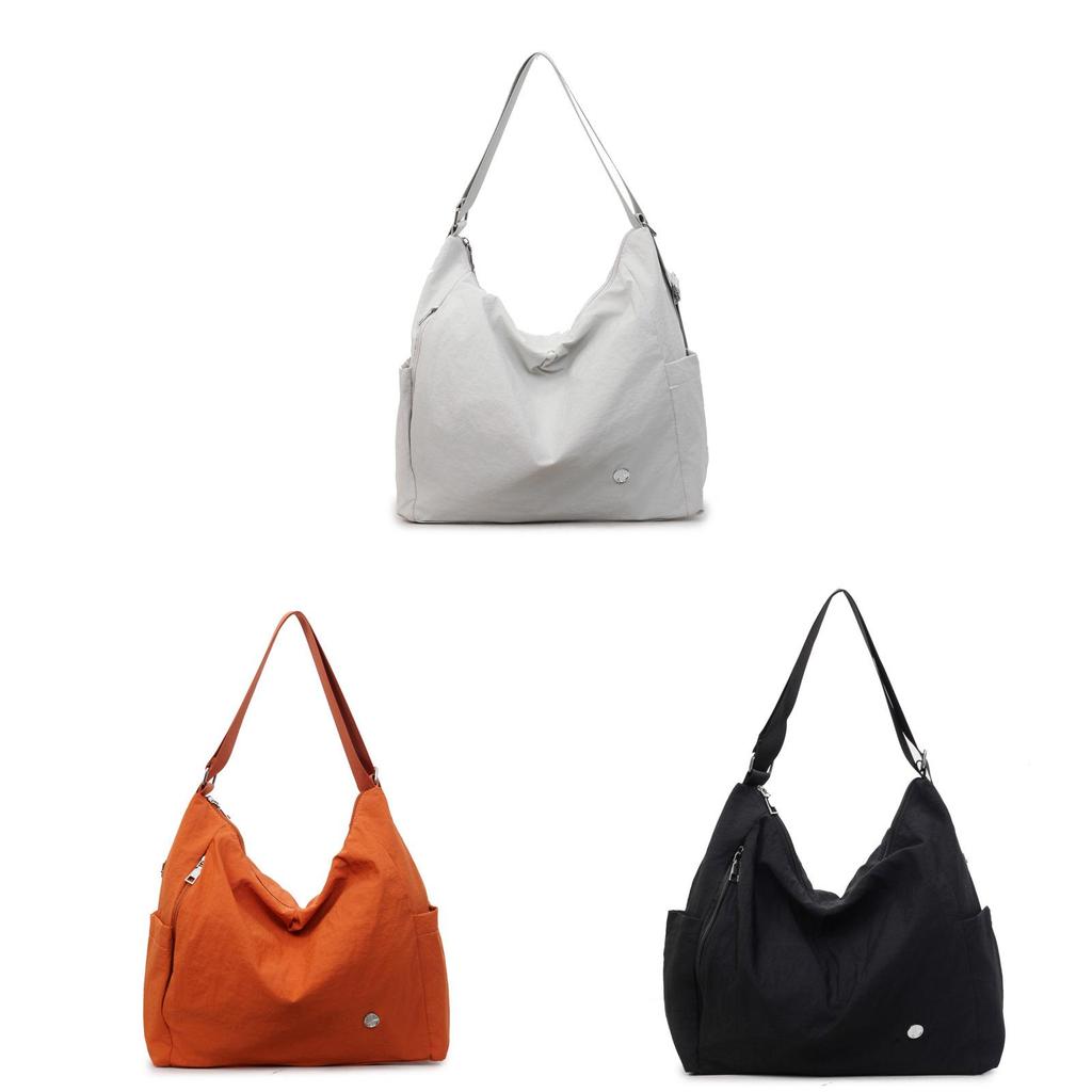 Nylon Tote Bag For Women With Zipper Closure And Large Capacity For Daily Use
