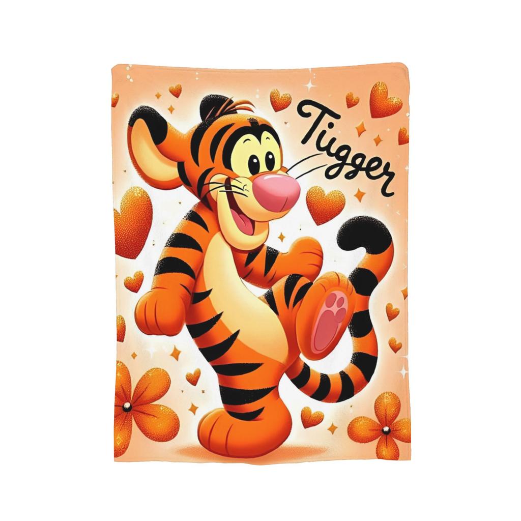 Beer Cartoon Winnie de Poeh Dekens Flanel Geweldig Zacht Plaid Dekens voor Beddengoed Lounge Zomer,