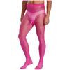 Herren durchsichtige Strumpfhosen elastischer Bund Konturbeutel Leggings