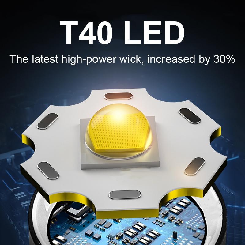 Professional Diving Torch High Power Dive Flashlight 600M Strong Light Diving Lamp Amphibious Hand Light Fishing Lantern