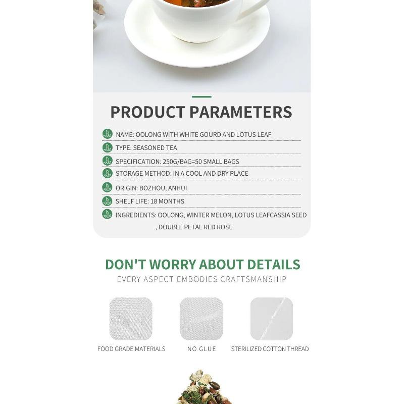 Winter Melon and Lotus Leaf Oolong Tea Oolong with White Gourd Lotus Leaf 250g