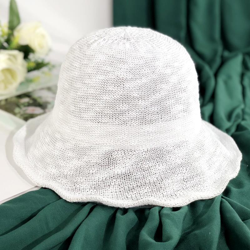Fisherman's Hat Women's Summer Thin Breathable Sunscreen Sunshade Hat Versatile Foldable Sun Hat