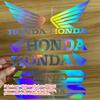 Car Reflective Stickers Hollow Letter Carved Decals for Honda Motorcycle Helmet Scooter Tail Box Shock Absorber DecorationOW3