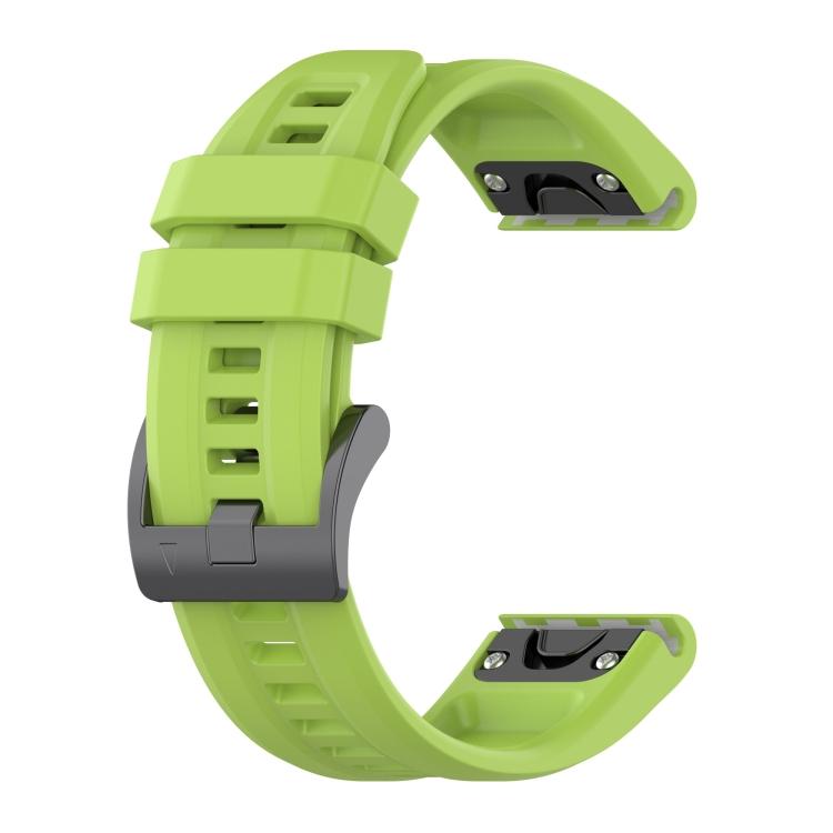 For Garmin Fenix 7X 26mm Silicone Sport Pure Color Watch Band