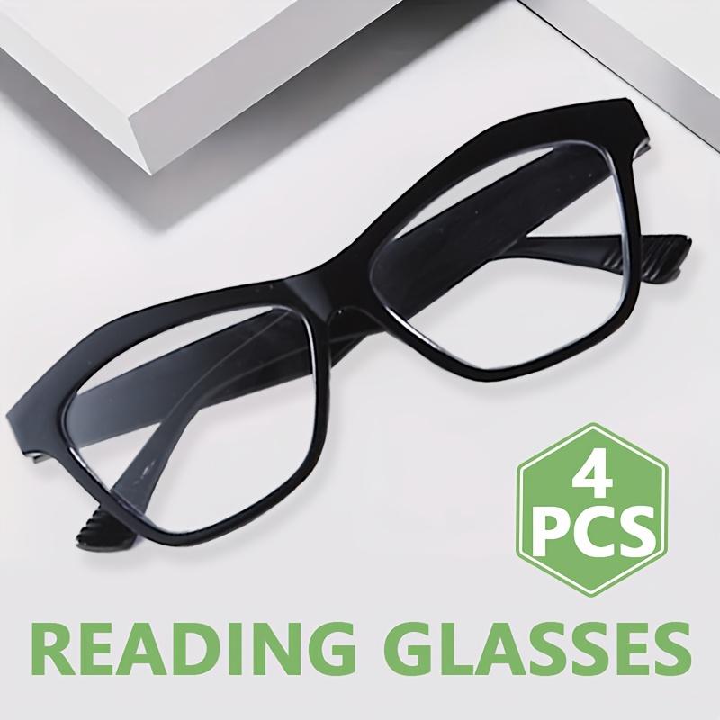 1/4pcs Anti-blue Light Reading Glasses Metal Hinges +1.0 To +3.0 for Men Women Presbyopia Farsightedness