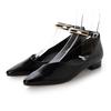 [Evol] Cushioned and Plush Wave Cut Flat Pumps
