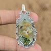 Wedding Gift For Her 925 Silver Natural Rainforest Jasper Gemstone Pendant