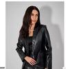 AL KHALID Black Formal Leather Real Party Blazer Lambskin Stylish Handmade Designer Women
