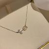 Non-fading Tulip Necklace Female Collarbone Chain Niche Light Luxury High-end Necklace Fashion Super Fairy Versatile Design Sense