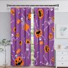Happy Halloween Animated Ghost Pumpkin Witch Window Panel Curtain Designed for Children Living Room Bedroom Bathroom Kicthen Door Cupboard Hooks