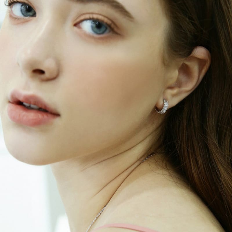 Shertz Clear Combo Cubic Earrings (14k)