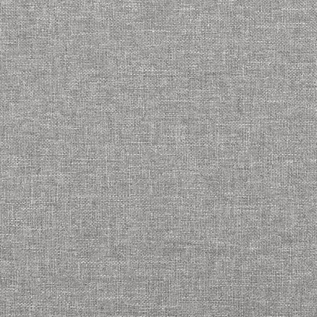 Boxspring-Bettgestell Hellgrau 100 x 200 cm Stoff