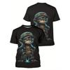 Men's T-shirts Cartoon Monkey 3D Print T-shirt Casual Short Sleeve Crew Neck Tees Oversized Men Clothing Tops Outdoor Streetwear