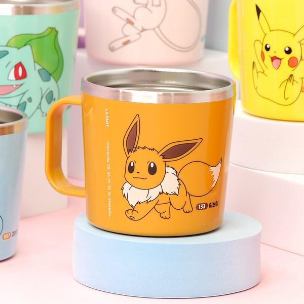 Lilpang Pokemon Dishwasher Stainless Steel Cup L, 1 Pc, Eevee