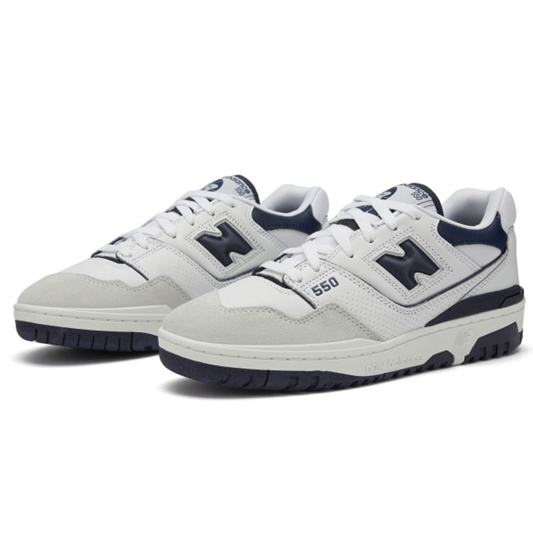 New Balance 550 Weiß Marineblau Unisex Sneaker BB550WA1