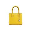 MK Mercer Solid Color Vintage Lock Commuter French Logo Leather Accordion Handbag Women Handbags Bright-Yellow 30F6GM9M2L-719
