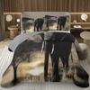 Elephant Bedspread Twin Queen King Size African Safari Animal Theme Quilt Set Jungle Wildlife Coverlet Set With 1/2 Pillowcase
