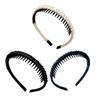 Fashionable Hairband Teeth Grip Design Yoga Gym Daily Use Soft Adjustable Hairhoop For Women Face Washing Essential 3PCS  Three Color Suit